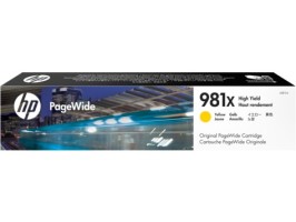 Картридж оригинальный HP 981X (L0R11A) для HP PageWide Enterprise Color 556, 586, желтый, 10000 стр.