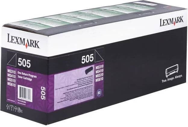 Картридж лазерный Lexmark 505 для принтеров MS310/ MS410/ MS510/ MS610, черный, 1500 стр.