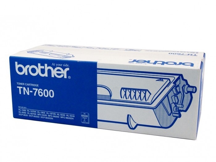 Картридж лазерный Brother TN-7600 (TN7600) оригинальный для принтеров HL-1630/ HL-1640/ HL-1650/ HL-1670N/ HL-1850/ HL-1870N/ HL-5030/ HL-5040/ HL-5050/ HL-5070N MFC-8420/ MFC-8820 DCP-8020/ DCP-8025 black (6 500 стр.)