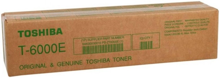 Картридж Toshiba T-6000E (6AK00000016) оригинальный для Toshiba E-Studio 520/ 600/ 720/ 850, чёрный, 60100 стр.