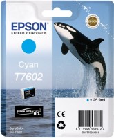 Картридж струйный Epson оригинальный C13T76024010 для SC-P600 Cyan (cons ink)