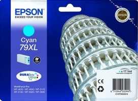Картридж струйный Epson оригинальный C13T79024010 79XL голубой повышенной емкости для WF-5110DW/WF-5620DWF
