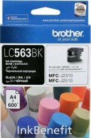 Картридж струйный Brother оригинальный LC563BK (MFCJ2510/2310) Black (600стр)