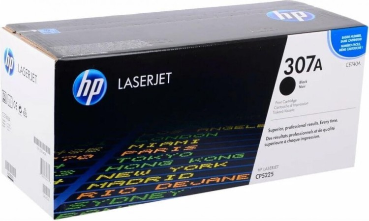 Картридж HP CE740A (307A) оригинальный для принтеров Color LaserJet CP5220/ CP5225 black, 7000 страниц