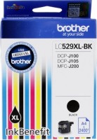 Картридж струйный Brother оригинальный LC529XLBK (DCP-J100/J105/J200) Black (2400стр)
