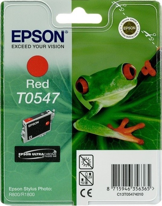 Картридж струйный Epson оригинальный C13T05474010 T0547 для Stylus Photo R800 (красный) (cons ink) Картридж струйный Epson оригинальный C13T05474010 T0547 для Stylus Photo R800 (красный) (cons ink)