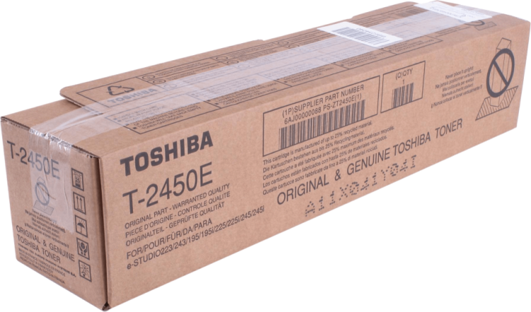 Картридж Toshiba T-2450E (6AJ00000088) оригинальный для Toshiba E-Studio 195/ 223/ 243/ 225/ 245, увеличенный, 25000 стр.