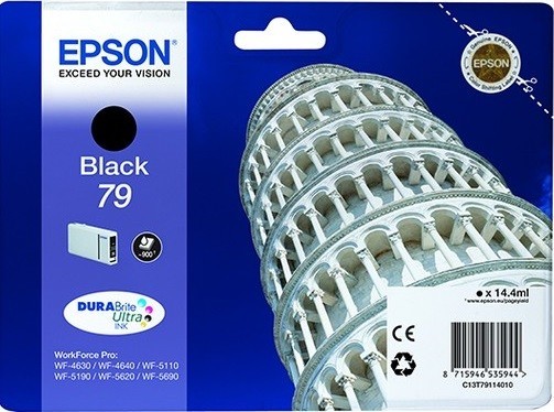 Картридж струйный Epson оригинальный C13T79114010 79 черный для WF-5110DW/WF-5620DWF