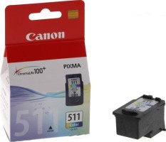 Картридж струйный Canon CL-511 для принтеров PIXMA MP240, PIXMA MP260, PIXMA MX320, PIXMA MX330 EMB, 9 мл