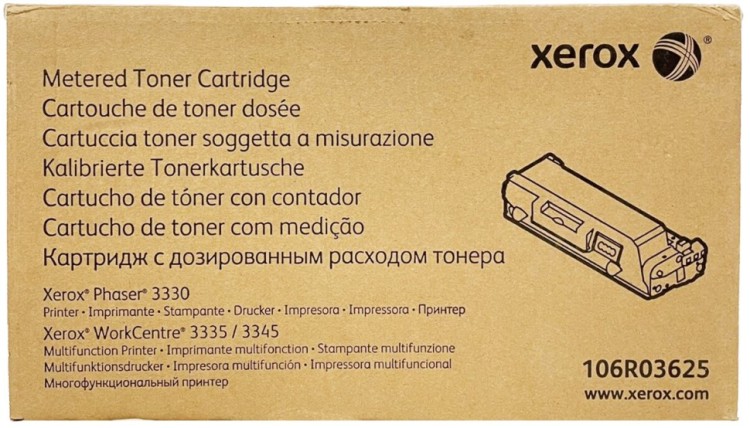 Картридж Xerox 106R03625 (Metered) оригинальный для Xerox Phaser 3330, WorkCentre 3335/ 3345, black, увеличенный, 11000 стр.