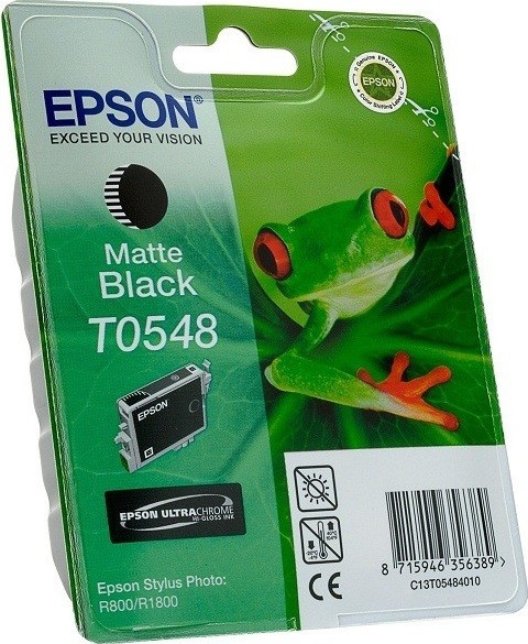 Картридж струйный Epson оригинальный C13T05484010 T0548 для Stylus Photo R800 (матовый черный-matte black) (cons ink) Картридж струйный Epson оригинальный C13T05484010 T0548 для Stylus Photo R800 (матовый черный-matte black) (cons ink)