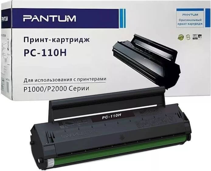 Картридж Pantum PC-110H оригинальный для принтеров P2000/ P2050/ M5000/ M5005/ M6000/ M6006, увеличенный, 2300 стр.