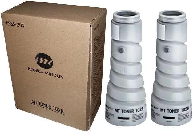 Картридж Konica Minolta MT-102B (8935204) оригинальный для принтеров EP1052/ EP1083/ EP2010, 2 тубы, чёрный, 2*6000 стр.