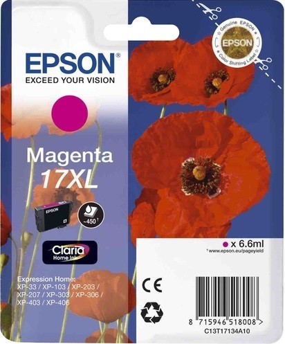 Картридж струйный Epson оригинальный C13T17134A10 для XP33/203/303 (Magenta) (cons ink) Картридж струйный Epson оригинальный C13T17134A10 для XP33/203/303 (Magenta) (cons ink)