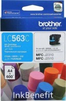 Картридж струйный Brother оригинальный LC563C (MFCJ2510/2310) Cyan (600стр)