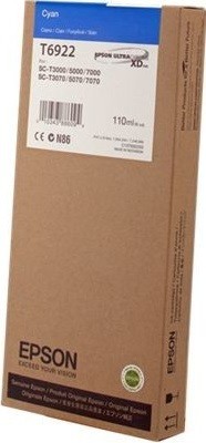 Картридж струйный Epson оригинальный C13T692200 с голубыми чернилами T692200 (110 мл)