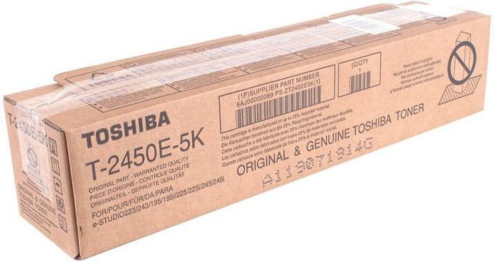 Картридж Toshiba T-2450E-5K (6AJ00000089) оригинальный для Toshiba E-Studio 195/ 223/ 243/ 225/ 245, 5900 стр.