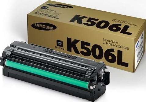 Картридж Samsung CLT-K506L (SU173A) оригинальный для принтера Samsung CLP-680/ CLX-6280, черный, (6000 стр.)