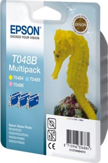 Картридж струйный Epson оригинальный C13T048B4010 T048 Multi Pack (LC, LM, Y) triple (cons ink)