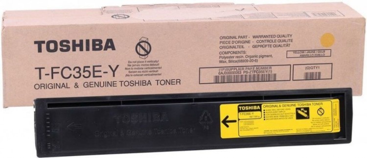 Картридж Toshiba T-FC35E-Y (6AJ00000053) оригинальный для Toshiba E-Studio 2500C/ 3500C/ 3510C, жёлтый, 21000 стр.