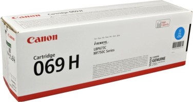 Картридж Canon 069HC 5097C002 оригинальный для Canon i-SENSYS LBP673/ MF750 Series, голубой, увеличенный, 5500 стр.
