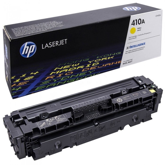 Картридж HP CF412A (410A) оригинальный Yellow для принтеров LaserJet M452/ 477, 2300 страниц