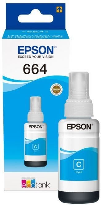 C13T66424A Чернила Epson для L100 (cyan) 70 мл (cons ink)