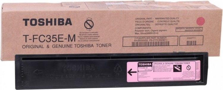 Картридж Toshiba T-FC35E-M (6AJ00000052) оригинальный для Toshiba E-Studio 2500C/ 3500C/ 3510C, пурпурный, 21000 стр.