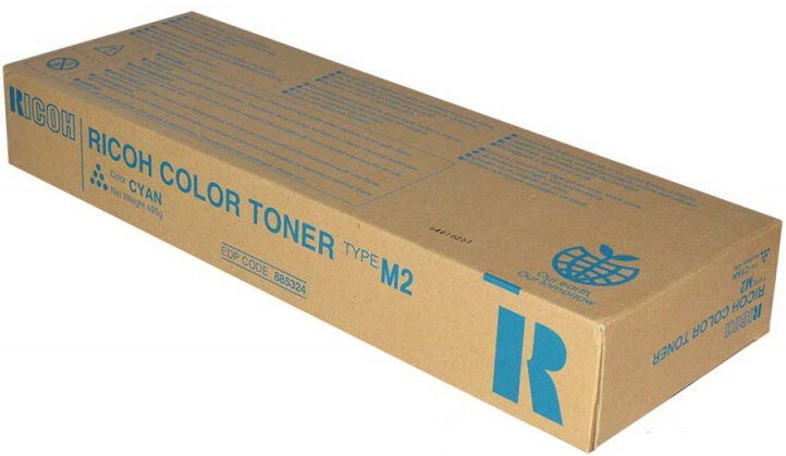 Картридж Ricoh 885324 Type M2 оригинальный для Ricoh Aficio 1232C/ 1224C/ DSC224/ DSC232, голубой, 17000 стр.