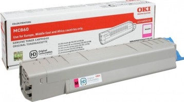 Картридж OKI (44059226/44059210) оригинальный для принтеров MC860, пурпурный, 10000 стр.