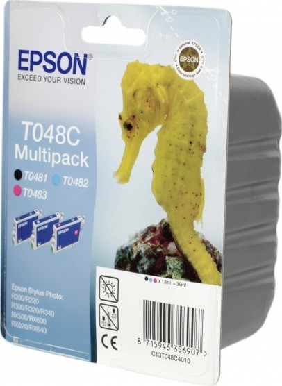Картридж струйный Epson оригинальный C13T048C4010 T048 Multi Pack (C, M, BK) triple (cons ink) Картридж струйный Epson оригинальный C13T048C4010 T048 Multi Pack (C, M, BK) triple (cons ink)