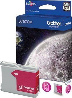 Картридж струйный Brother оригинальный LC-1000M (DCP-130C/MFC-240CN) Magenta (400стр)