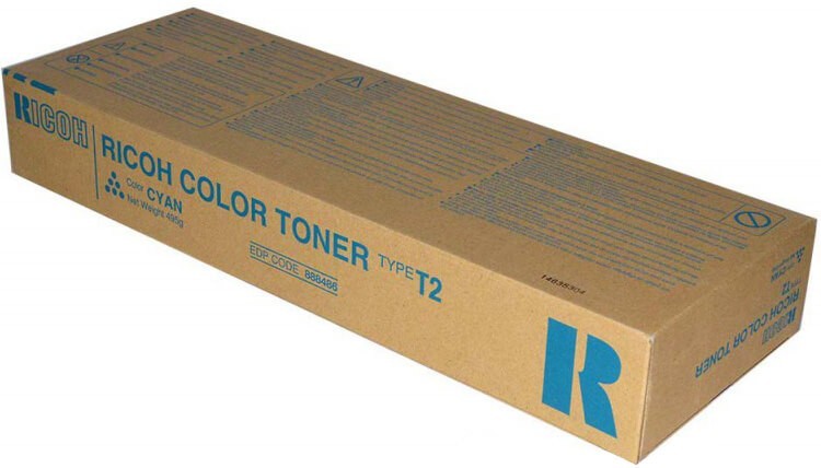 Картридж Ricoh 888486 Type T2 оригинальный для Ricoh Aficio 3224C/ 3232C, голубой, 17000 стр.