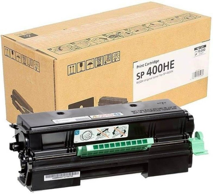 Картридж Ricoh SP 400HE (408060) оригинальный для Ricoh Aficio SP 400DN/ 450DN, черный, увеличенный, 10000 стр.