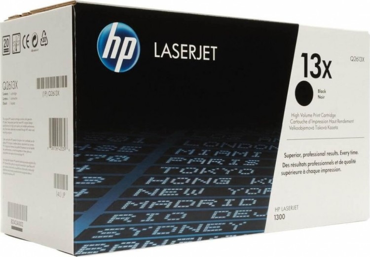 Картридж HP Q2613X (13X) оригинальный для принтеров LaserJet 1300/ 1300n black, 4000 страниц