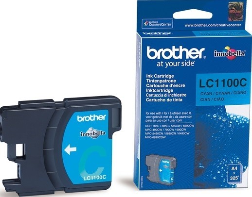 Картридж струйный Brother оригинальный LC-1100C (DCP-385C/MFC-990CW) Cyan (325стр)