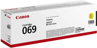 Картридж Canon 069Y 5091C002 оригинальный для Canon i-SENSYS LBP673/ MF750 Series, жёлтый, 1900 стр.