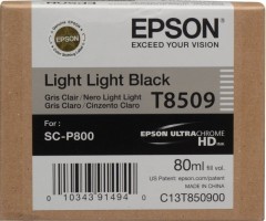 Картридж струйный Epson оригинальный C13T850900 T8509 для SC-P800 Light Light Black, 80 мл. (cons ink)
