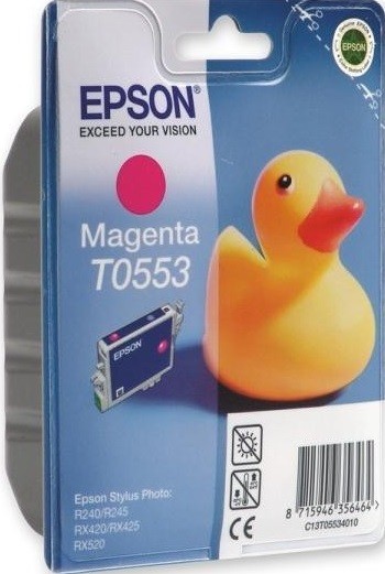Картридж струйный Epson оригинальный C13T05534010 T0553 для Stylus RX520/R240 (magenta) (cons ink) Картридж струйный Epson оригинальный C13T05534010 T0553 для Stylus RX520/R240 (magenta) (cons ink)