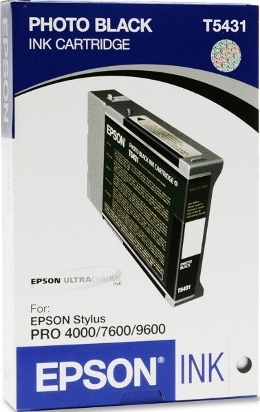 Картридж струйный Epson оригинальный C13T543100 T5431 для Stylus Pro 7600/9600 (черный)