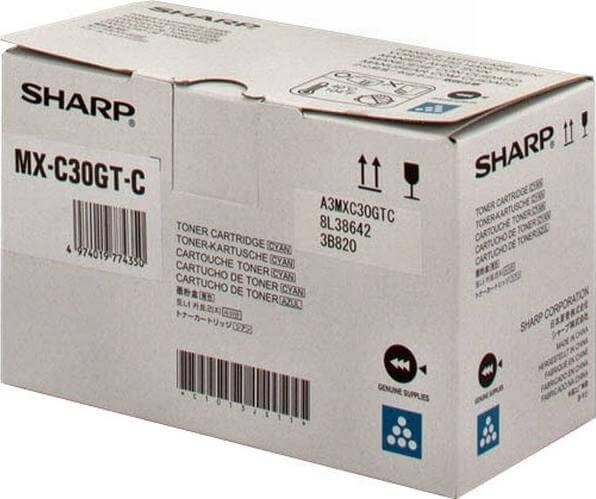 Картридж Sharp (MX-C30GT-C/ MXC30GTC) оригинальный для Sharp MX-C300WR/ MX-C301/ MX-C300W, голубой, 6000 стр. Картридж Sharp (MX-C30GT-C/ MXC30GTC) оригинальный для Sharp MX-C300WR/ MX-C301/ MX-C300W, голубой, 6000 стр.
