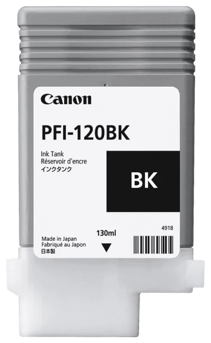 Картридж струйный Canon PFI-120BK для принтеров TM-200/  TM-205/  TM-300/  TM-305, 130  мл