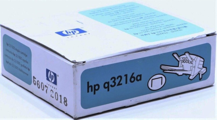 Картридж со скрепками HP Q3216A оригинальный для принтеров LJ 4250/ 4350/ 601/ 602/ 603, 3*1000 шт.