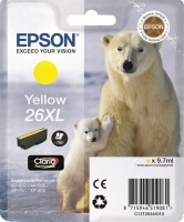 Картридж струйный Epson оригинальный C13T26344010 / C13T26344012 дляXP-600, XP-605, XP-700, XP-800, Желтый. 26XL YE (cons ink)