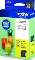 Картридж струйный Brother оригинальный LC-663Y (MFCJ2320/2720) Yellow (550стр)