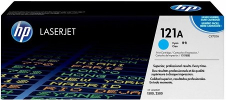 Картридж HP C9701A (121A) оригинальный для принтеров Color LaserJet 1500/ 2500 cyan, 4000 страниц