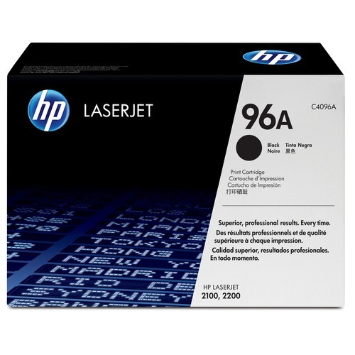 Картридж HP C4096A (96A) оригинальный для принтеров LaserJet 2100/ 2100tn/ 2200/ 2200d/ 2200dn/ 2200dt/ 2200dtn black, 5000 страниц