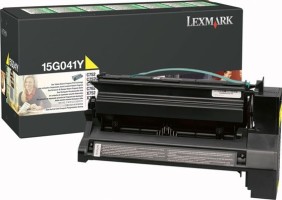 Картридж лазерный Lexmark 15G041Y для принтеров C750/752/762, желтый, 6000 стр.
