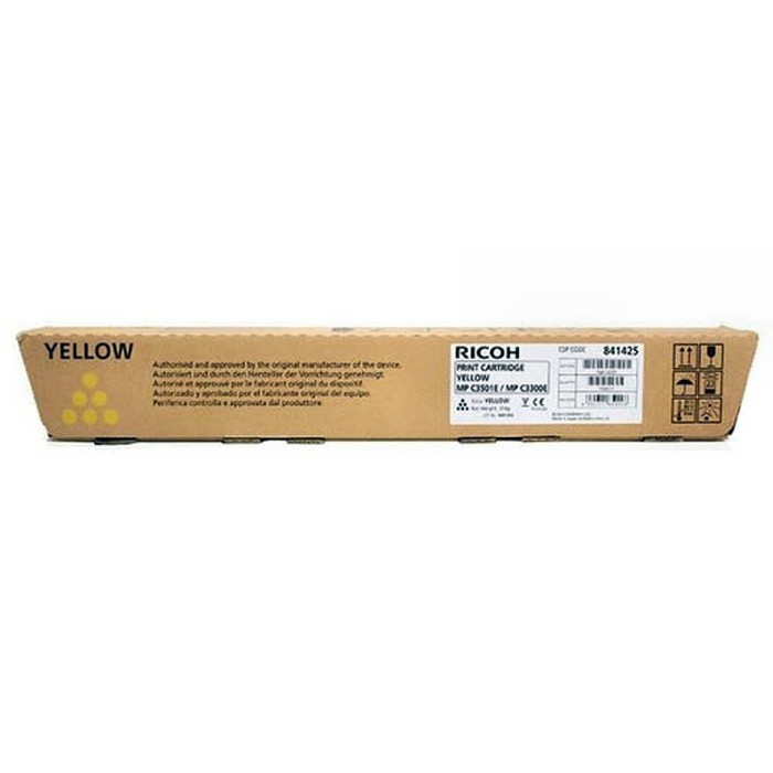 Картридж Ricoh MP C3501E/ C3300E (842044) оригинальный для Ricoh Aficio MP C2800/ C3001/ C3300/ C3501, желтый, 16000 стр.