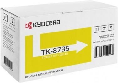 Картридж Kyocera TK-8735Y (1T02XNANL0) оригинальный для принтеров TASKalfa 7052ci/ 8052ci/ 7353ci/ 8353ci, yellow, 40000 страниц